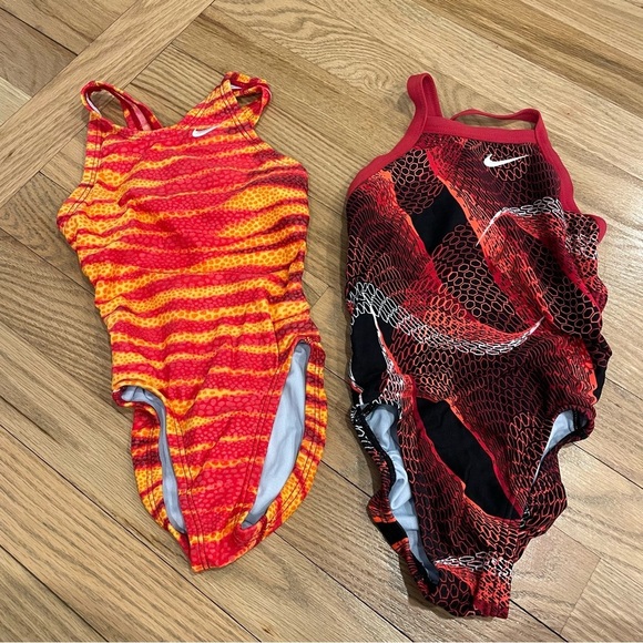 Nike Kids 2- One Piece Swimsuits - Picture 1 of 4